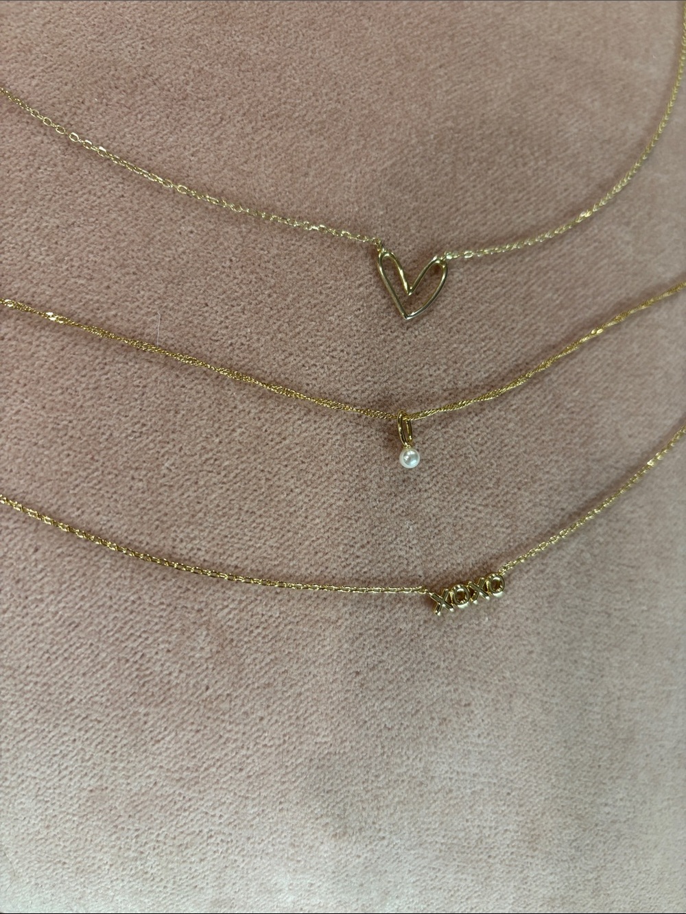 Delicate Gold Layered Necklace Set of 3 - Women Jewelry